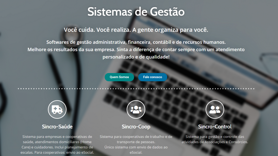 Softwares de gestão Sincro Informática