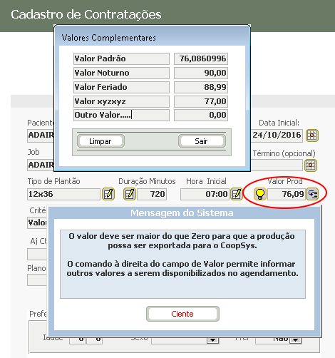 Memória de Valores de Produção: Sincro-Saúde