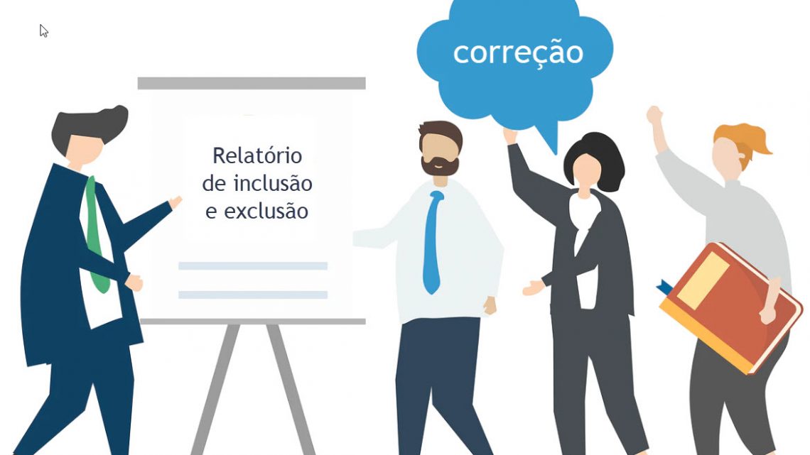 Correção em relatório de inclusão e exclusão