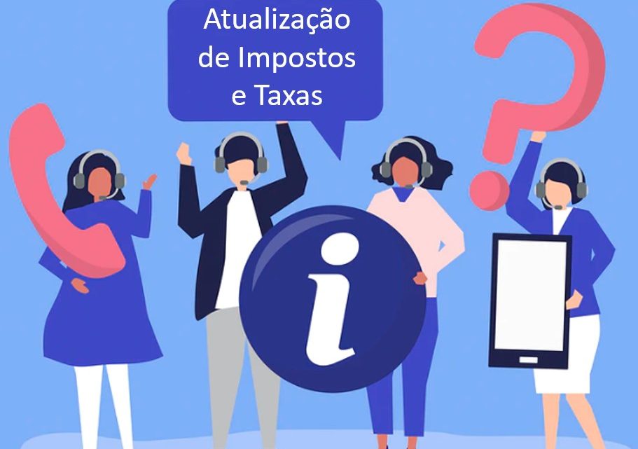 Atualização de Impostos e Taxas